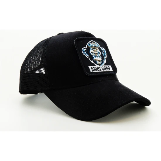 City Goat Trucker (Nakışlı) Mobi Gang Logolu Unisex Siyah Şapka (Cap)