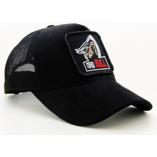 City Goat Trucker (Nakışlı) Mad Bull Logolu Unisex Siyah Şapka (Cap)