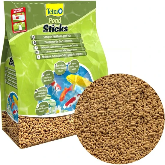 Tetra Pond Sticks Yeşil 250 gr Poşette Açık Skt : 02/2026