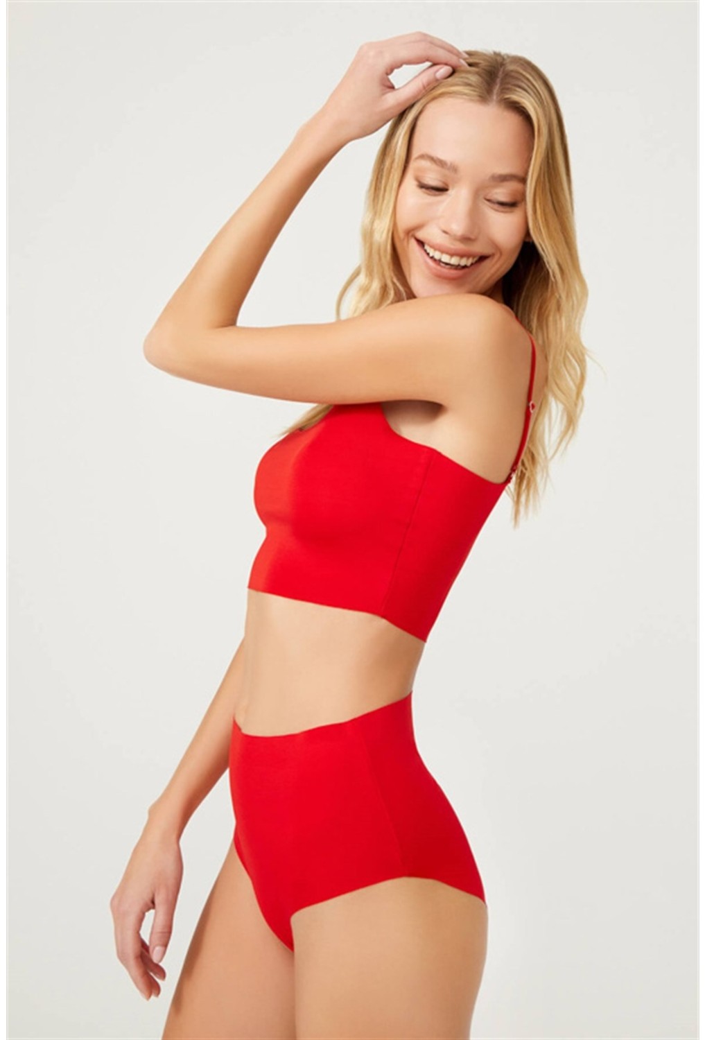 Cottonhill Yüksek Bel Basic Lazer Kesim Bikini Külot 6'lı Paket-2 görsel 3