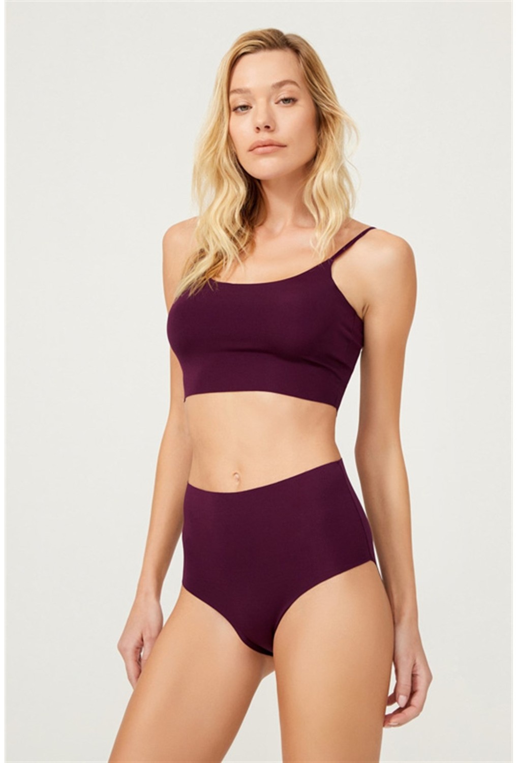Cottonhill Yüksek Bel Basic Lazer Kesim Bikini Külot 6'lı Paket-2 görsel 5