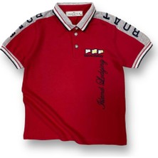 Mnk Baby & Kids Çocuk Kısa Kol Polo Yaka Lakost Tişört %100 Pamuk MNK0505