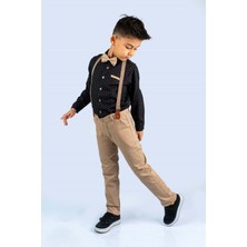 Mnk Baby & Kids Baskılı Oxford Erkek Çocuk Takım MNK0479