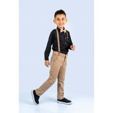 Mnk Baby & Kids Baskılı Oxford Erkek Çocuk Takım MNK0479