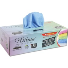 Wilma Secret Mikrofiber Temizlik Bezi Kutulu 25 Adet – Yeniden Kullanılabilir Mikrofiber Bezler 30X30CM 180GSM – Araç, Mutfak, Banyo, Ofis, Toz Bezi – Hav Tüy Bırakmaz