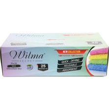 Wilma Secret Mikrofiber Temizlik Bezi Kutulu 25 Adet – Yeniden Kullanılabilir Mikrofiber Bezler 30X30CM 180GSM – Araç, Mutfak, Banyo, Ofis, Toz Bezi – Hav Tüy Bırakmaz