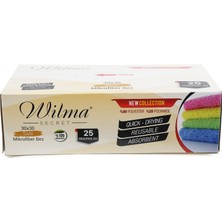 Wilma Secret Mikrofiber Temizlik Bezi Kutulu 25 Adet – Yeniden Kullanılabilir Mikrofiber Bezler 30X30CM 180GSM – Araç, Mutfak, Banyo, Ofis, Toz Bezi – Hav Tüy Bırakmaz