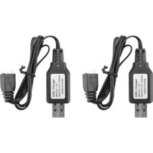 Decisive 2x USB Şarj Kablosu 7.4V 2s Li-Ion Pil Şarj Cihazı Için 18301 18302 18311 18312 1/18 Rc Araba Parçaları (Yurt Dışından)