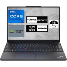 LENOVO ThinkPad E16 Gen 1 i7-1355U 24GB 1TB SSD MX550 Windows11Pro 16" WUXGA Taşınabilir Bilgiayar 21JQS2MDTX010