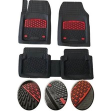 Wehhler Mercedes - Benz G Serisi 63 Amg Benzin Otomatik 2023 Derin Havuzlu Yumuşak Kırmızı-Siyah Üniversal Paspas Seti