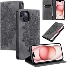 Yihang Boutique iPhone 14 Cüzdan Kılıfı Kart Yuvası Standı Güçlü Manyetik Deri Çevirme Katlama Koruyucu Telefon Kılıfı (Yurt Dışından)