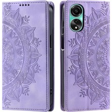 Yihang Boutique Oppo A78 4g Cüzdan Kılıfı Kart Yuvası Standı Güçlü Manyetik Deri Çevirme Katlama Koruyucu Telefon Kılıfı (Yurt Dışından)