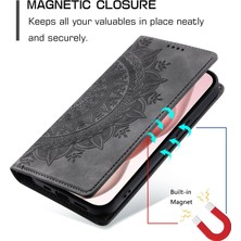 Yihang Boutique Xiaomi Redmi 12 Cüzdan Kılıfı Kart Yuvası Standı Güçlü Manyetik Deri Çevirme Katlama Koruyucu Telefon Kılıfı (Yurt Dışından)