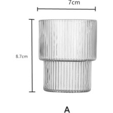 Tugomer 6'lı Bardak Takımı - Akrilik Stil Su Meşrubat Bardağı - Dekoratif Içecek Bardağı 300 ml Cam Değildir