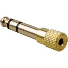 Galaxxy 3x Kaliteli Kulaklık Adaptörü Stereo Goldplug (Yurt Dışından)