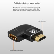 Galaxxy 8k HDMI Uyumlu Adaptör Ayırıcı Erkek - Dişi 270 Derece (Yurt Dışından)