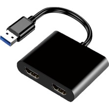 Galaxxy USB HDMI Uyumlu Dönüştürücü 1920X1080P@60Hz Usb3.0 - Çift (Yurt Dışından)