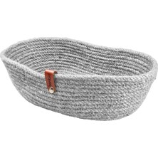 Bambum Koza - Oval Sepet Büyük Gri