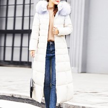 1Tarz Toridas Günlük Kışlık Tam Boy Şişme Kadın Mont bt180beyaz