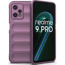 SPHONE Realme 9 Pro 5g Kılıf Içe Doğru Dalgalı Kasisli Içi Süet Kadife Kamera Korumalı Kapak