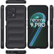 SPHONE Realme 9 Pro 5g Kılıf Içe Doğru Dalgalı Kasisli Içi Süet Kadife Kamera Korumalı Kapak