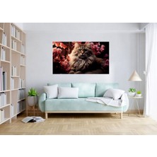 Meta Cam Küçük Dostlarımızdan Kedi Temperli Cam Üzerine Tablosu