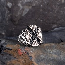 Tesbih Sepetim 925 Ayar Gümüş Mikro Taşlı Model Erkek Yüzük