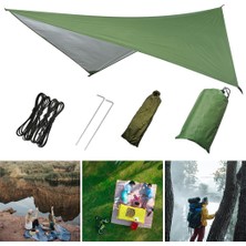 Lnshop Dayanıklı Çadır Tarp 230X140CM Çadırı Ölgelik Örtüsü Yeşil (Yurt Dışından)