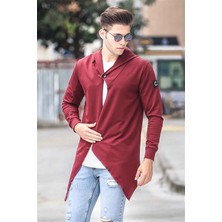Madmext Bordo Uzun Hırka 2226