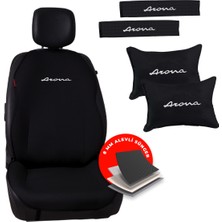 Otomind Seat Arona Nakışlı Jakar Dokuma Oto Minder ve Konfor Seti