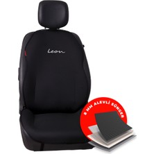 Otomind Seat Yeni Leon Nakışlı Jakar Dokumakumaş Otomind Oto Minderi 2'li Set