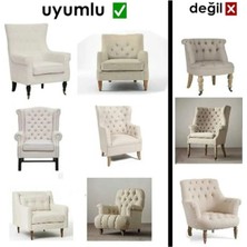 Uytm Likrali Koltuk Kanepe Çekyat Örtüsü Tek Kişilik Berjer Örtüsü Lastikli 1 Adet