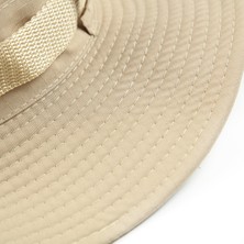 Safety1 Büyük Kenarlı Balıkçılık Dağcılık Şapkası Erkek ve Kadın Açık Hava Gölgeleme Güneş Koruyucu Kamuflaj Şapka (Bej) (Yurt Dışından)