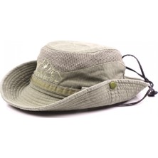 Safety1 Pamuk Güneş Şapkası Erkek Yaz Şapka Uv Koruma Yürüyüş Şapkası Balıkçı Şapkası Trekking Katlanabilir Safari Şapka Çene Kayışı ile Açık Çalı Şapka Yürüyüş Kova Şapka (Yurt Dışından)