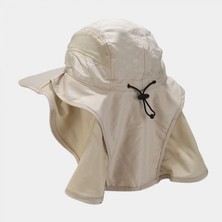 Safety1 Erkek Upf 50+ Güneş Koruma Şapkası Geniş Kenarlı Balıkçı Şapkası, Boyun Kapaklı, Gri (Yurt Dışından)