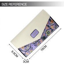 Safety1 Womens Leather Wallet Purse Handbag Floral Money Clips Credit Card Case Holder---Purple (Yurt Dışından)