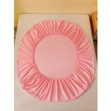 Totem Ranforce Pamuklu Pembe Yastık Kılıflı Lastikli Çarşaf Takımı Çift Kişilik 180 x 200