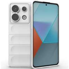 Eabhulie Xiaomi Redmi Note 13 Pro Için Yumuşak Tpu Kaymaz Telefon Kılıfı - Beyaz (Yurt Dışından)