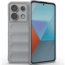 Eabhulie Xiaomi Redmi Note 13 Pro Için Yumuşak Tpu Kaymaz Telefon Kılıfı - Gri (Yurt Dışından)