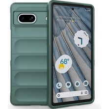 Eabhulie Google Pixel 7A Için Yumuşak Tpu Kaymaz Telefon Kılıfı - Yeşil (Yurt Dışından)