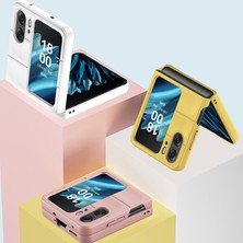 Eabhulie Oppo Find N2 Flip Için Dayanıklı Pc Kauçuk Darbeye Dayanıklı Telefon Kılıfı - Mor (Yurt Dışından)