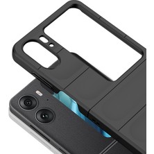 Eabhulie Oppo Find N2 Flip Için Dayanıklı Pc Kauçuk Darbeye Dayanıklı Telefon Kılıfı - Mor (Yurt Dışından)