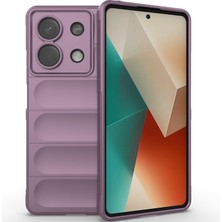 Eabhulie Xiaomi Redmi Note 13 Için Yumuşak Tpu Kaymaz Telefon Kılıfı - Mor (Yurt Dışından)