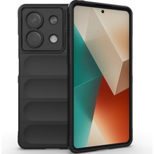 Eabhulie Xiaomi Redmi Note 13 Için Yumuşak Tpu Kaymaz Telefon Kılıfı - Siyah (Yurt Dışından)