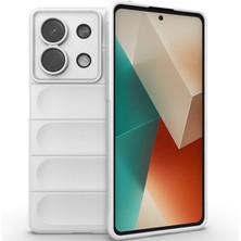 Eabhulie Xiaomi Redmi Note 13 Için Yumuşak Tpu Kaymaz Telefon Kılıfı - Beyaz (Yurt Dışından)