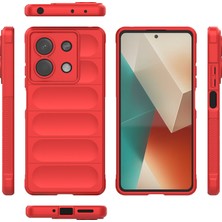 Eabhulie Xiaomi Redmi Note 13 Için Yumuşak Tpu Kaymaz Telefon Kılıfı - Kırmızı (Yurt Dışından)