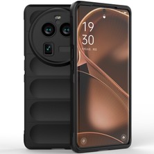 Eabhulie Oppo Find X6 Pro Için Yumuşak Tpu Kaymaz Telefon Kılıfı - Siyah (Yurt Dışından)