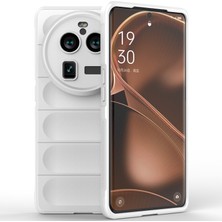 Eabhulie Oppo Find X6 Pro Için Yumuşak Tpu Kaymaz Telefon Kılıfı - Beyaz (Yurt Dışından)