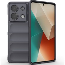 Eabhulie Xiaomi Redmi Note 13 Için Yumuşak Tpu Kaymaz Telefon Kılıfı - Koyu Gri (Yurt Dışından)