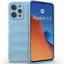 Eabhulie Xiaomi Redmi 12 4g Için Yumuşak Tpu Kaymaz Telefon Kılıfı - Mavi (Yurt Dışından)